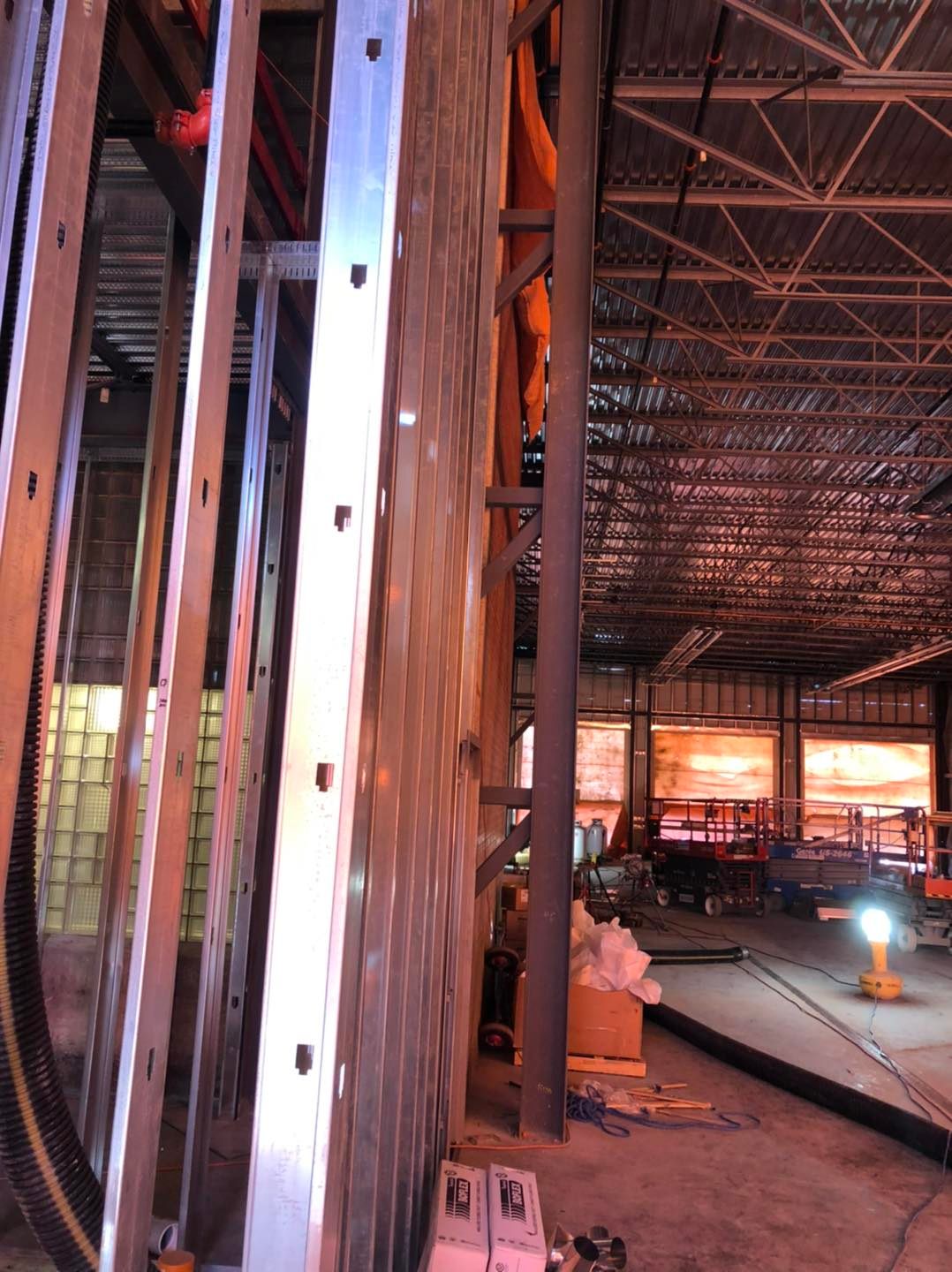 Steel Studs completed room